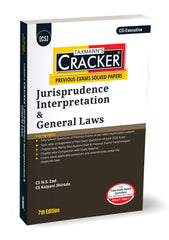 Taxmann Cracker -Jurisprudence Interpretation and General Laws Book for CS Executive by N.S. Zad, Kalyani Shirode