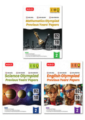 IMO-ISO-IEO Class-2 Olympiad Previous Years Papers - Mathematics, Science and English Combo Pack by MTG Learning