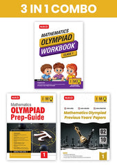 Class 1 International Mathematics Olympiad (IMO) Workbook, Prep-Guide and Previous Years Papers (PYQs) with Mock Test Paper – SOF Olympiad Books (3 IN 1 COMBO) By MTG Learning
