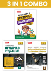 Class 7 International Mathematics Olympiad (IMO) Workbook, Prep-Guide and Previous Years Papers (PYQs) with Mock Test Paper – SOF Olympiad Books (3 IN 1 COMBO) By MTG Learning