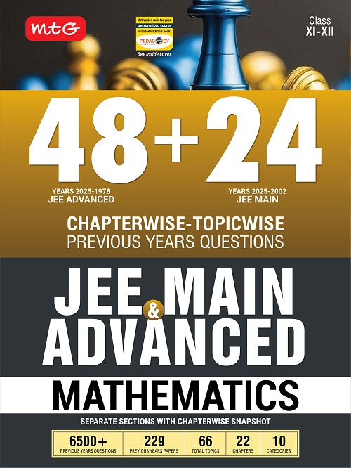 48+24 Years Chapterwise Topicwise Solutions Maths for JEE (Adv + Main) By MTG Learning