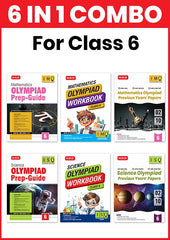Class-6 (Mathematics and Science) IMO-ISO Olympiad Workbook, Prep-Guide and Previous Years Papers (PYQs) Books (6 IN 1 COMBO) By MTG Learning