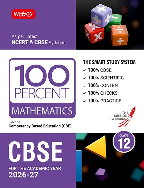 100 Percent NCERT and CBSE Class 12 Mathematics By MTG Learning