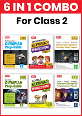 Class-2 (Mathematics and Science) IMO-ISO Olympiad Workbook, Prep-Guide and Previous Years Papers (PYQs) – 6 IN 1 COMBO By MTG Learning