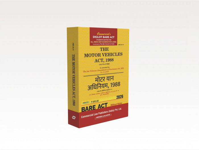 Commercial's The Motor Vehicles Act, 1988 (AIBE) Diglot