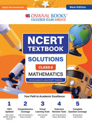 NCERT Textbook Solutions for Class 6 Mathematics by Oswaal Books