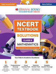 NCERT Textbook Solutions for Class 8 Mathematics by Oswaal Books