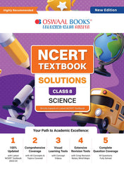 NCERT Textbook Solutions for Class 8 Science by Oswaal Books