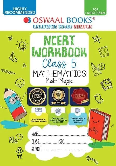 NCERT & CBSE Workbooks for Class 5 Maths (Math Magic) by Oswaal Books