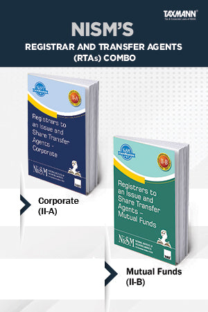 NISM's Registrar and Transfer Agents (RTAs) Combo – RTA Corporate (II-A) and RTA Mutual Funds (II-B) | Set of 2 Books – Certification Examination Workbook by National Institute of Securities Markets