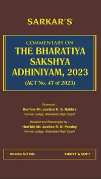 Sweet & Soft and Sarkar’s Commentary on The Bharatiya Sakshya Adhiniyam, 2023 Books (Set of 2 Volumes) by Justice R.N. Pandey