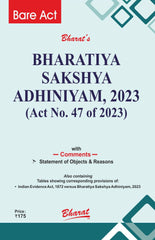 Bharatiya Sakshya Adhiniyam 2023 (Act No. 47 of 2023) Book by Bharat Law House