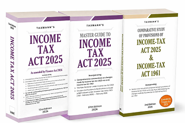 Taxmann Income Tax Act 2025 COMBO—Income Tax Act 2025 | Master Guide to Income Tax Act 2025 | Comparative Study of Provisions of Income Tax Act 2025 & Income Tax Act 1961 (Set of 3 Books)
