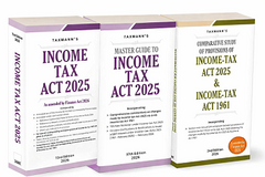 Taxmann Income Tax Act 2025 COMBO—Income Tax Act 2025 | Master Guide to Income Tax Act 2025 | Comparative Study of Provisions of Income Tax Act 2025 & Income Tax Act 1961 (Set of 3 Books)