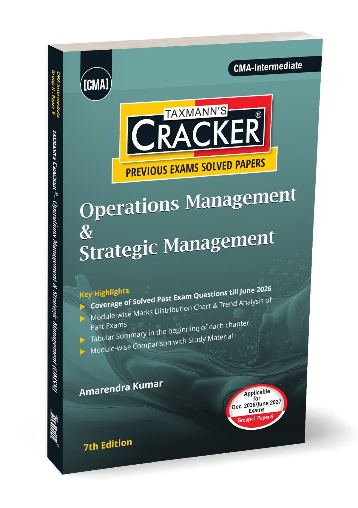Taxmann Cracker - Operations Management and Strategic Management Book for CMA Inter by Amarendra Kumar