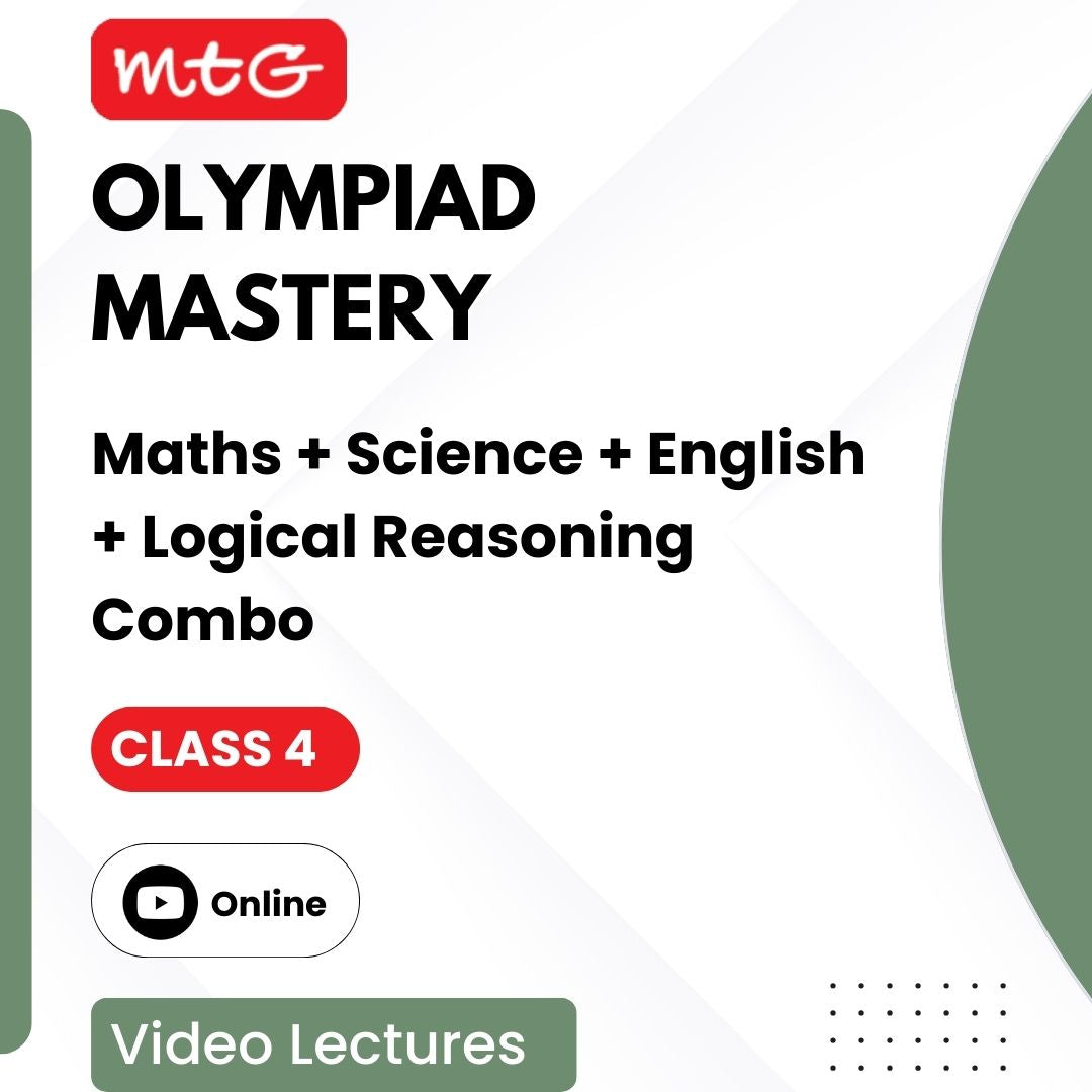 Olympiad Mastery (Maths + Science + English + Logical Reasoning) Combo Video Lectures for Class 4 by MTG Learning