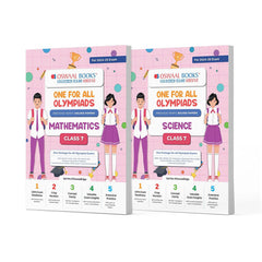 One For All (Maths + Science) Olympiad Previous Years' Solved Papers Class 7 (Set of 2 Books) by Oswaal Books