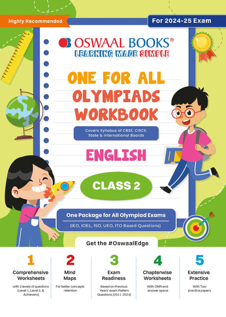 One For All Olympiad Workbook Class 2 English by Oswaal Books