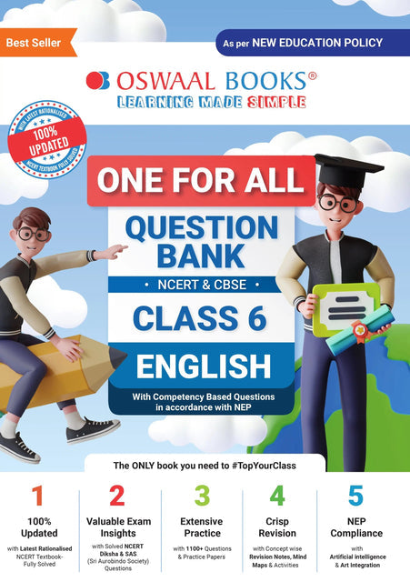 One For All Question Bank NCERT & CBSE for Class 6 English by Oswaal Books