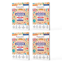 One For All Workbook Concept Wise for Class 5 (English, Math, Science & General Knowledge) Set of 4 Books by Oswaal Books