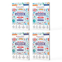 One For All Workbook Concept Wise for Class 1 (English, Math, Science & General Knowledge) Set of 4 Books by Oswaal Books