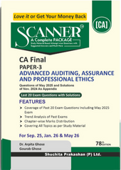 Shuchita Scanner CA Final Paper-3 Advanced Auditing Assurance & Professional Ethics Green Edition