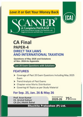 Shuchita Scanner CA Final Paper-4 Direct Tax Laws and International Taxation Green Edition