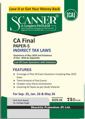 Shuchita Scanner CA Final Paper-5 Indirect Tax Laws Green Edition