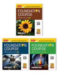 Foundation Course Class 10 - Physics, Chemistry and Biology (Set of 3 Books) By MTG Learning