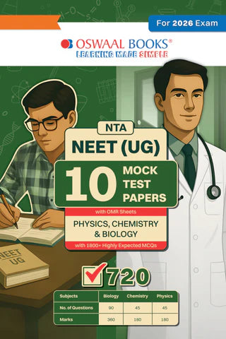 NEET (UG) Mock Test Papers (Physics, Chemistry & Biology) By Oswaal Books