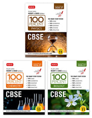 100 Percent NCERT and CBSE Physics, Chemistry and Biology (Combo) Class 11 By MTG Learning