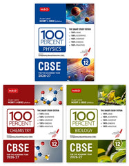 100 Percent NCERT and CBSE Class 12 - Physics, Chemistry & Biology Combo By MTG Learning