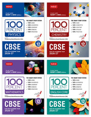100 Percent NCERT and CBSE Class 12 - Physics, Chemistry, Mathematics & English Combo By MTG Learning