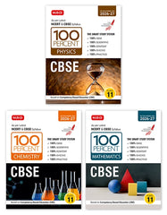 100 Percent NCERT and CBSE Physics, Chemistry and Mathematics (Combo) Class 11 By MTG Learning