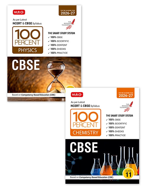 100 Percent NCERT and CBSE Physics and Chemistry (Combo) Class 11 By MTG Learning