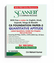 Shuchita Prakashan's CA Foundation Paper 3 (Quantitative Aptitude) Scanner - Book By CA Nishant Kumar