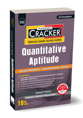 Taxmann's CA Foundation Quantitative Aptitude (Maths, LR & Stats) Cracker - Book By Kailash Thakur