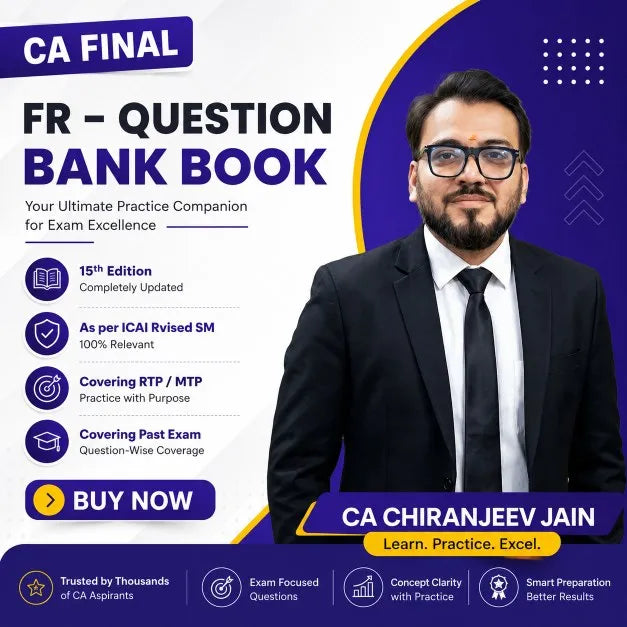 CA Final Financial Reporting Question Bank (Colored) - Book by CA Chiranjeev Jain
