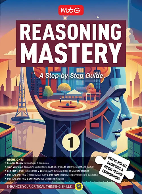 Class-1 Reasoning Mastery Step-by-Step Guide Book By MTG Learning