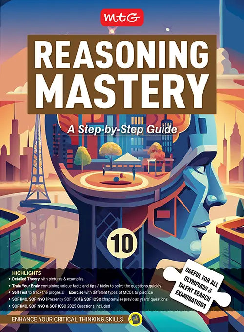 Class-10 Reasoning Mastery Step-by-Step Guide - Book By MTG Learning