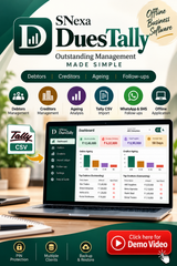 SNexa DuesTally – Offline Debtor, Creditor & Outstanding Management Software