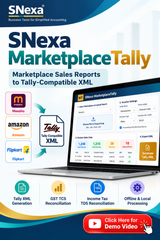 SNexa MarketplaceTally – Meesho, Amazon & Flipkart Sales to Tally XML Software