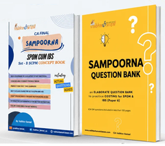 CA Final - SCPM Set B and IBS Costing Concept Book and QB – SPOM (Sampoorna) - Books By CA Vaibhav Bansal