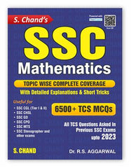 S. Chand's SSC Mathematics 6500+ TCS MCQs book by Dr. R.S. Aggarwal