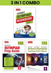 Class 6 International Science Olympiad (ISO) Workbook, Prep-Guide and Previous Years Papers (PYQs) with Mock Test Paper – SOF Olympiad Books (3 IN 1 COMBO) By MTG Learning