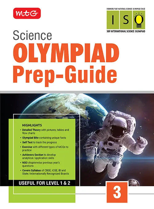 Class 3 Olympiad Prep-Guide (OPG) Science (ISO) – Detailed Theory, Self Test For SOF - Book By MTG Learning