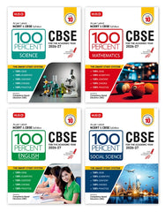 100 Percent NCERT and CBSE Science, Mathematics, English and Social-Science Class 10 (Combo) By MTG Learning
