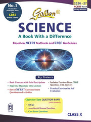 Golden's Science - Based on NEW NCERT (includes Objective Type Question Bank) - Class 10 Study Material (Book)