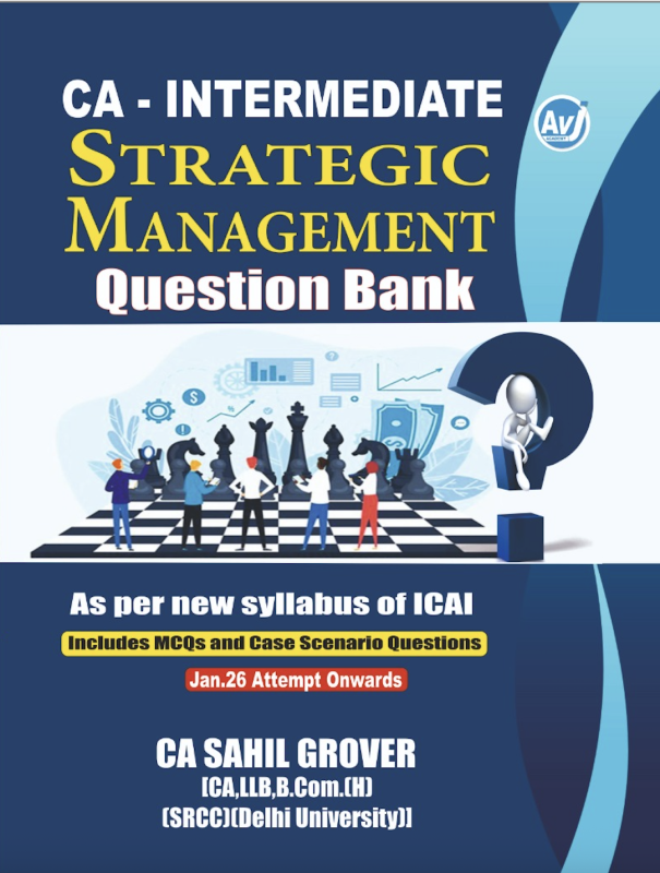 CA Inter Strategic Management (Question Bank) Book by CA Sahil Grover