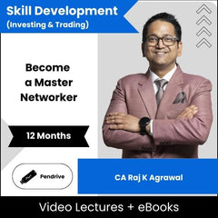 Skill Development (Investing & Trading) Become a Master Networker Video Lectures By CA Raj K Agrawal (Pendrive + eBooks, 12 Months)